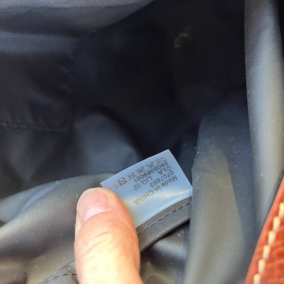 LONGCHAMP "Le Pliage - 'Shopping' - Modele Depose" - 11" height VVGUC - Picture 6 of 16